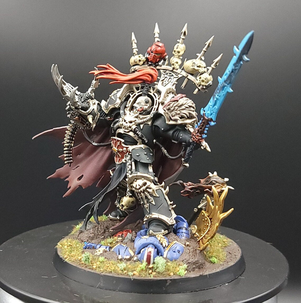 Abaddon the Despoiler Handpainted Miniature for Warhammer, D&D, and More