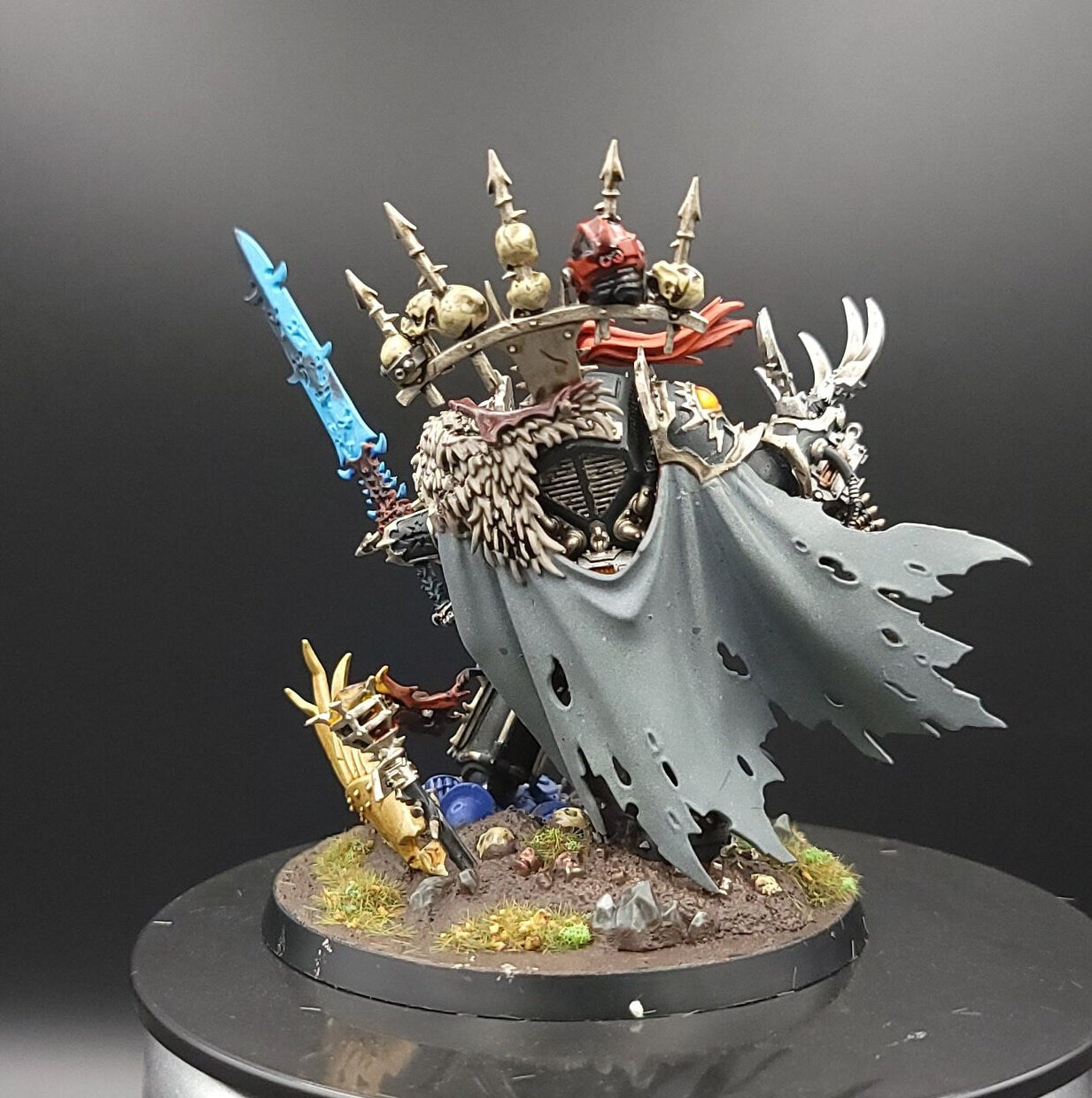 Abaddon the Despoiler Handpainted Miniature for Warhammer, D&D, and More